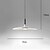 baratos Luzes da ilha-25 cm led pingente luz design único acabamentos pintados em metal moderno 220-240 v