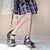 Χαμηλού Κόστους Lolita Υποδήματα-Γυναικεία Παπούτσια Round-Toe Παπούτσια Mary Jane Λολίτα Πανκ Πανκ &amp; Γκόθικ Κοντόχοντρο Τακούνι Παπούτσια Λολίτα Μαύρο PU δέρμα