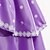preiswerte Kostüme aus Film und Fernsehen-Rapunzel Märchen Prinzessin Sofia Blumenmädchen Kleid Motto-Party-Kostüm Mädchen Film Cosplay Cosplay Halloween Purpur Halloween Karneval Maskerade Kleid