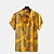 abordables camisas de campamento para hombres-Hombre Camisa camisa hawaiana Camisa de campamento Estampados Cuello Cuello Vuelto Amarillo Rosa Verde Trébol Azul claro Print Normal Exterior Calle Manga Corta Abotonar Ropa Poliéster Moda Hawaiano