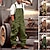 cheap Cargo Pants-Men&#039;s Cargo Pants Cargo Trousers Overalls Pocket Plain Comfort Wearable Casual Daily Holiday Cotton Blend Streetwear Stylish ArmyGreen Yellow