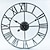 abordables Relojes de pared-Reloj de metal redondo industrial de 16 pulgadas, 20 pulgadas, 24 pulgadas, reloj de decoración interior para sala de estar, reloj de pared, números romanos, decoración del hogar, reloj de pared