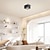 cheap Dimmable Ceiling Lights-LED Ceiling Lights Dimmable 9.7cm LED Flush Mount Ceiling Light Bar 3000-6000K 5W Acrylic Simple Lamp for Bedroom Hallway Kitchen Gallery Low Ceilings Areas Black White