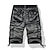 ieftine Clasic-Bărbați Pantaloni Scurți Cargo Pantaloni scurți Camo Pantaloni Scurți Σορτς πεζοπορίας Picior drept 6 Buzunar Culoare Camuflaj Confort Purtabil Muncă Zilnic Șic Stradă Casual Negru Verde Militar
