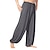 billige Retro-Herre Sommerbukser Posede bukser Strandbukser Harembukser Boho bukser Elastisk Talje Flydende Helfarve Komfort Åndbart Afslappet Daglig Strand Hippie Yoga Sort Hvid Mikroelastisk