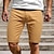 abordables pantalones cortos de trabajo-Hombre Pantalones cortos chinos Bermudas pantalones cortos de trabajo Bolsillo Plano Comodidad Transpirable Longitud de la rodilla Exterior Casual Diario Mezcla de Algodón Tejido Cruzado Moda Ropa de