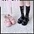 baratos Sapatos Lolita-Mulheres Sapatos Dedo do pé redondo Sapatos Mary Jane Gótica Lolita Punk e gótico fivela de tornozelo Salto Robusto Sapatos Lolita Preto Rosa Couro PU