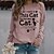 cheap Hoodies &amp; Sweatshirts-Women&#039;s Sweatshirt Pullover Streetwear Black White Pink Graphic Christmas Long Sleeve Round Neck