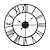 זול שעוני קיר-16 אינץ&#039; 20 אינץ&#039; 24 אינץ&#039; שעון מתכת עגול תעשייתי שעון עיצוב פנים לסלון שעון קיר ספרות רומיות שעון קיר לקישוט הבית