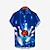 voordelige Hawaiiaanse reversoverhemden voor heren-Voor heren Overhemd Grafische prints Bowlingbal Strijkijzer Wit+ Groen Zwart Geel Rood blauw Buiten Straat Korte Mouw Afdrukken Button-omlaag Kleding Ontwerper Casual Zacht Ademend
