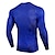 cheap Men&#039;s Active Tees &amp; Tanks-Men&#039;s Compression Shirt Running Shirt Long Sleeve Base Layer Athletic Spring Spandex Breathable Moisture Wicking Soft Fitness Gym Workout Running Sportswear Activewear Optical Illusion 3# 4# 5#