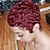 tanie Peruki najwyższej jakości-krótkie kręcone fryzura pixie peruki z grzywką wino czerwony kolor peruki z krótkich ludzkich włosów dla czarnych kobiet śliczne codzienne noszenie peruka bordowy kolor 99j