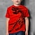 preiswerte 3D-T-Shirts für Jungen-kinderkleidung Jungen T-Shirt Tee Tier Dinosaurier Kurzarm Rundhalsausschnitt Kinder oben Casual 3D-Druck Cool Täglich Sommer Schwarz 3-12 Jahre