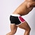 billige Herre badshorts-Herre Badetøj Badeshorts svømmekort Elastisk Talje Farveblok Bogstaver Åndbart Blød Enkel Komfort Hvid Lyserød