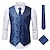 cheap Men&#039;s Vest-Men&#039;s Vest Gilet Wedding Office &amp; Career Daily Wear Party / Cocktail Business Modern Contemporary Spring Fall Embroidered Pocket Button-Down Print 95% Cotton Soft Outdoor Comfortable Flower Single