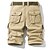 billige Klassisk-Herre Cargoshorts Shorts Shorts til turbruk 6 lommer عادي Komfort Pustende Knelengde Avslappet Daglig Gateklær 100 % bomull Sport Mote Blå Grønn Mikroelastisk