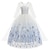 cheap Movie &amp; TV Theme Costumes-Frozen Fairytale Princess Elsa Flower Girl Dress Vacation Dress Theme Party Costume Girls&#039; Movie Cosplay Halloween White Blue (With Accessories) Dress Accessory Set Carnival World Book Day Costumes