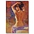 abordables Nude Art-Hecho a mano Pintura al óleo pintada a colgar Pintada a mano Vertical Personas Moderno Sin marco interior  (sin marco)