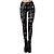 cheap Historical &amp; Vintage Costumes-Punk &amp; Gothic High Waisted Leggings Pencil Pants Skull Women&#039;s Masquerade Party / Evening Pants