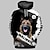 baratos novidades em moletons e camisetas engraçadas-Animal Cachorro Moletom Desenho Mangá Anime 3D Bolso frontal Arte Gráfica Para Casal Homens Mulheres Adulto Impressão 3D