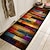 cheap Living Room &amp; Bedroom Rugs-Rug Runner Colour Stripe Floor Mat Door Mat Hallway Carpets Area Rugs Washable for Bedroom Living Room Kitchen Bathroom Anti-Slip Floor Mats Wood lines