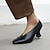 cheap Women&#039;s Heels-Women&#039;s Heels Pumps Comfort Shoes Work Daily Solid Colored Summer High Heel Low Heel Square Toe Elegant Casual Minimalism PU Leather Loafer Black Red Blue