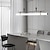 billiga Linjedesign-80cm led taklampa modern linjedesign kedja justerbar hänglampa för kök matsal vardagsrum svart och guld 110-120v 220-240v