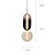 Недорогие В виде грозди-светодиодный подвесной светильник стеклянный современный островной светильник прикроватный светильник 16 см одиночный дизайн в скандинавском стиле 220-240 в 110-120 в