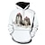 voordelige nieuwigheid grappige hoodies en t-shirts-Dier Hond Trui met capuchon Cartoon Manga Anime 3D Grafisch Trui met capuchon Voor Voor Stel Voor heren Dames Volwassenen 3D afdrukken
