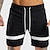 cheap Mens Active Shorts-Men&#039;s Athletic Shorts Running Shorts Gym Shorts Pocket Drawstring Elastic Waist Color Block Letter Quick Dry Lightweight Outdoor Fitness Going out Casual Athleisure Black White Micro-elastic