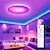 זול אורות תקרה ניתנים לעמעום-גוף תאורה חכם תקרה 12 אינץ&#039; 30 ואט rgb צבע שינוי Bluetooth שליטה באפליקציית wifi 2700k-6500k סנכרון ניתן לעמעום עם מוזיקה תואם עם alexa google home
