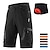 cheap Men&#039;s Shorts, Tights &amp; Pants-Arsuxeo Men&#039;s Bike Shorts Cycling MTB Shorts with Removable 3D Padded Underwear Summer Baggy Shorts Loose Fit Quick Dry Waterproof Zipper Sports Dark Grey Black Army Green Mountain Bike