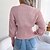 cheap Blouses &amp; Shirts-Women&#039;s Shirt Blouse Pink Blue Gray Crochet Plain Casual Daily Long Sleeve V Neck Basic Regular S