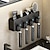 olcso Fogkefetartó-fekete fogkefe állvány fürdőszobai WC nem perforált falra szerelhető elektromos szájvíz csésze kefepohár falra szerelhető hely alumínium tároló állvány