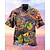voordelige kampoverhemden voor heren-Voor heren Normaal shirt Hawaiiaans overhemd Kampshirt Grafisch overhemd Aloha-shirt Doodskoppen Haai Vissen Strijkijzer A B C D E 3D-afdrukken Casual Uitgaan Korte Mouw 3D Kleding Hawaii Ontwerper