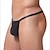 voordelige Exotisch herenondergoed-Voor heren 1 PC G-string ondergoed PU Spandex Heldere kleur Lage Taille Zwart