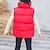 billige Yderbeklædning-Børn Pige Vest Frakke Uden ærmer Grøn Sort Rød Helfarve Vinter Efterår Mode udendørs 7-13 år