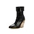 cheap Platform Boots-Women&#039;s Boots Chelsea Boots Heel Boots Outdoor Daily Solid Colored Snake Mid Calf Boots Winter Platform Wedge Heel Pointed Toe Elegant Sexy Sweet PU Leather Loafer Black White Red