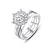 cheap Wedding Ring-Wedding Ring Wedding Classic Silver S925 Sterling Silver Precious Vintage Elegant 2pcs Moissanite