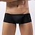 voordelige Exotisch herenondergoed-Voor heren Ondergoed Boxer 1 PC Ondergoed Sexy Heldere kleur Spandex Lage Taille Sexy Comfort Zwart Wit Paars S M L