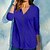 cheap Blouses &amp; Shirts-Women&#039;s T shirt Tee Black White Pink Button Plain Daily Weekend Long Sleeve V Neck Basic Regular S