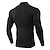 cheap Men&#039;s Cycling Clothing-Arsuxeo Men&#039;s Compression Shirt Running Shirt Stripe-Trim Reflective Strip Long Sleeve Base Layer Athletic Fall Polyester Breathable Moisture Wicking Soft Running Active Training Jogging Sportswear