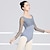 Χαμηλού Κόστους Εξάσκηση χορού-Μπαλέτο Ρούχα Γυμναστικής Φορμάκι / Ολόσωμη φόρμα Πλισέ Καθαρό Χρώμα Κόψιμο Γυναικεία Επίδοση Εκπαίδευση Μακρυμάνικο Ψηλό Πολυεστέρας