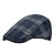 cheap Men&#039;s Hats-Men&#039;s Flat Cap Tweed Cap Black Dark Navy Cotton 1920s Fashion Traditional / Classic Outdoor clothing Casual Daily Plaid / Check
