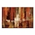tanie Obrazy abstrakcyjne-Hang-Malowane obraz olejny Ręcznie malowane Poziomy Abstrakcja Pop art Nowoczesny Zwinięte płótna