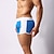 billige Herre badshorts-Herre Badetøj Badeshorts svømmekort Elastisk Talje Farveblok Bogstaver Åndbart Blød Enkel Komfort Hvid Lyserød