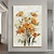 tanie Obrazy z kwiatami/roślinami-ręcznie malowany obraz olejny na ścianę nowoczesna moda abstrakcyjny kwiat obraz na płótnie dekoracja wnętrz obrazy walcowane na płótnie