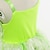 billige Film- og tv-kostumer-Klokkeblomst Eventyr Prinsesse Tiana Blomsterpikekjole Temafest kostume Tyl kjoler Pige Film Cosplay Cosplay Halloween Grøn Grøn (med tilbehør) Halloween Karneval Maskerade Bryllup Bryllupsgæst Kjole
