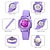 abordables Montres à Quartz-Skmei garçons filles sport enfants montre coloré led enfants montre numérique dessin animé calendrier étanche chronographe réveil montres-bracelets en silicone