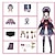 economico Costumi anime-ispirato da genshin impact klee zhongli hutao personaggio dei videogiochi costumi cosplay abiti cosplay per uomo donna